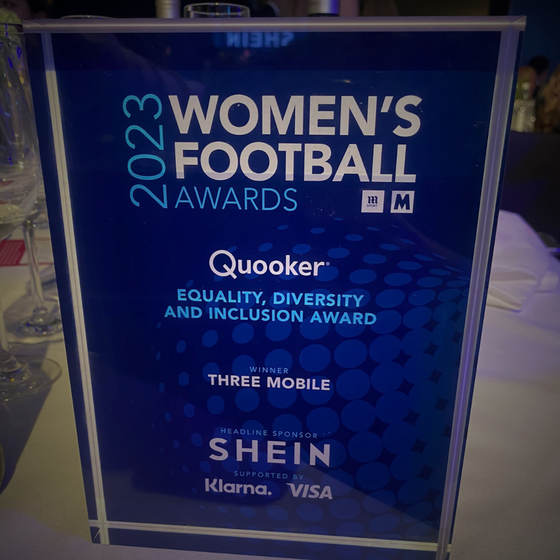 Three's and Boys + Girls campaign for chelsea wins big at 2023 women's football awards
